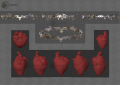 Necklace & heart 3D